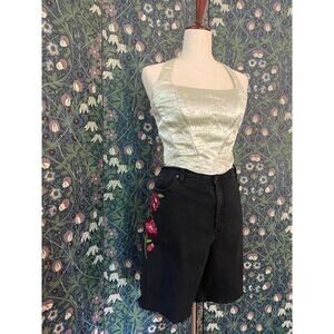 Vintage denim Bermuda shorts by Gloria Vanderbilt, size XL